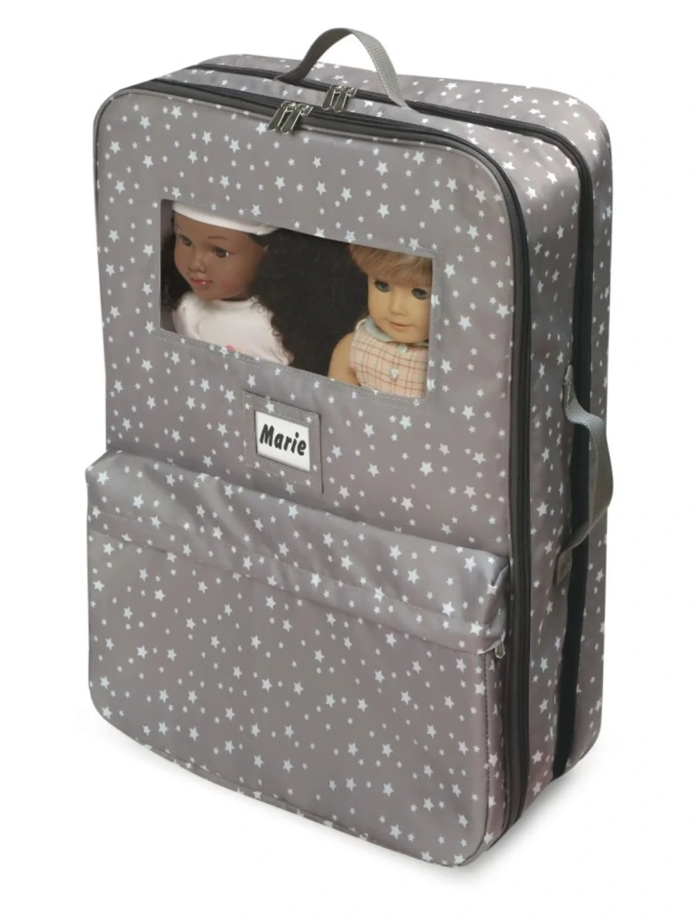 Double Doll Carrier Backpack Gray Star for 18